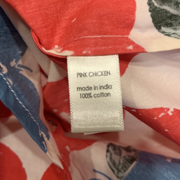 NWT Pink Chicken Boys Jack Shirt - Apple 🍎 Stamp - Picture 4 of 4